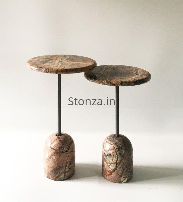 Aurora Marble Accent Tables