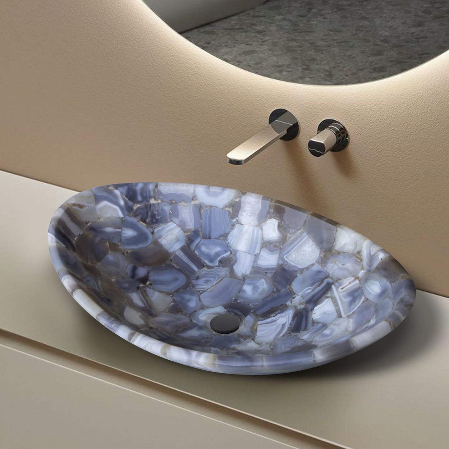 Astra Grey Agate Basin