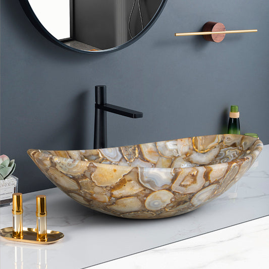 Solarius Basin – The Golden Agate Elegance