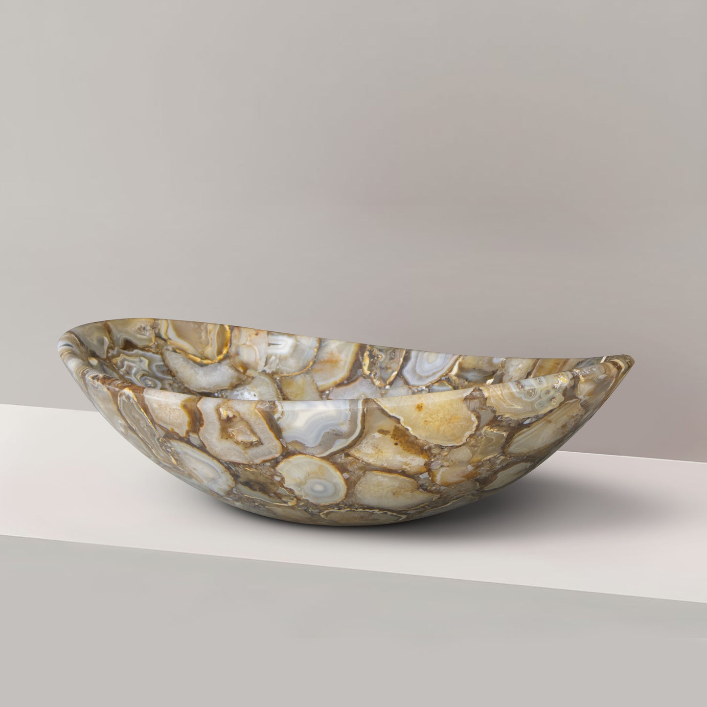 Solarius Basin – The Golden Agate Elegance