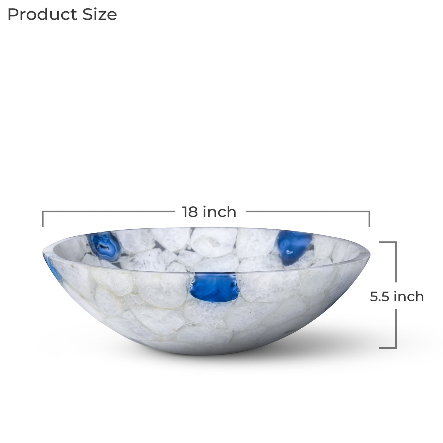 White & Blue Agate  Sink