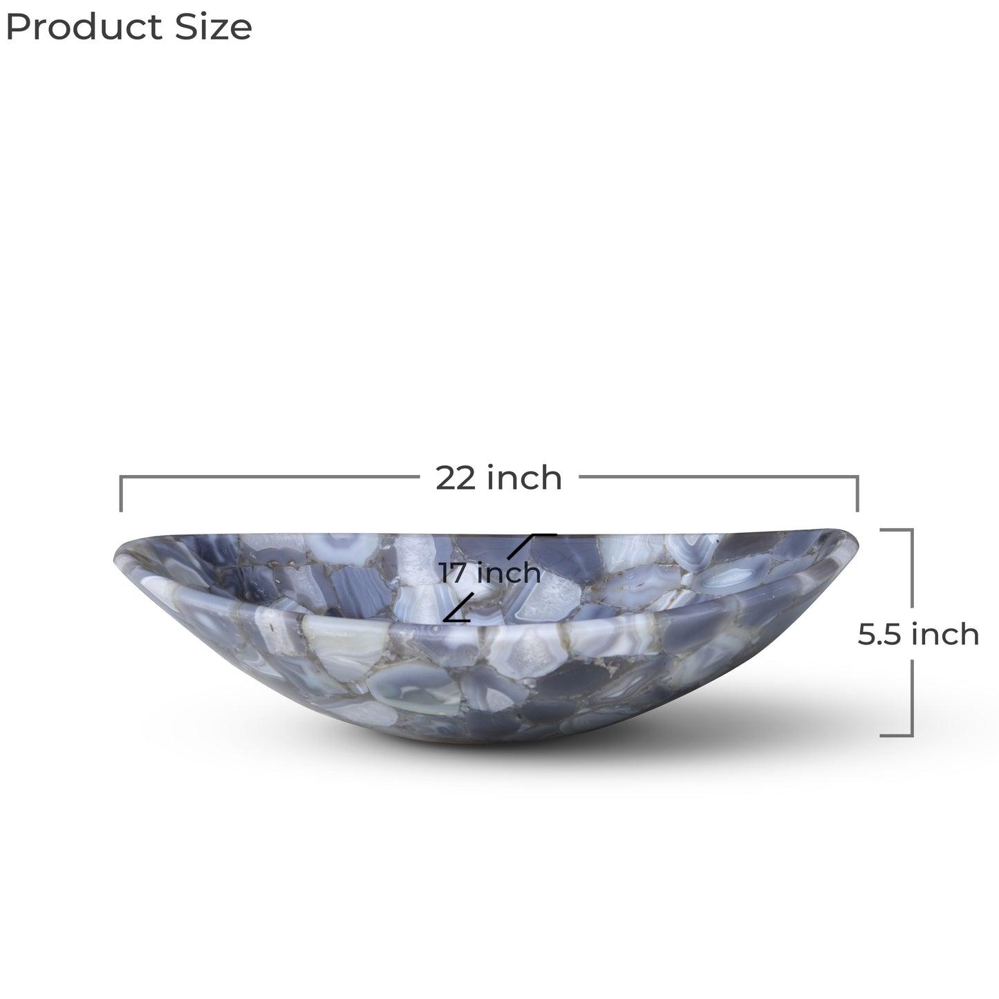 Astra Grey Agate Basin