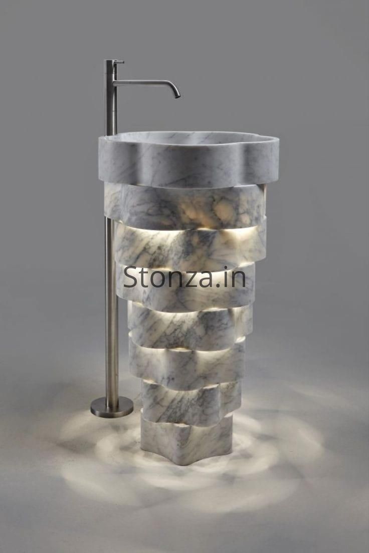Solemare Marble Pedestal Washbasin