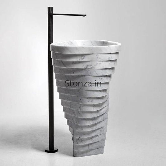 Tornato Marble Pedestal Washbasin