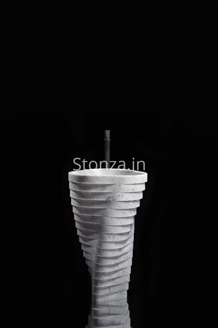 Tornato Marble Pedestal Washbasin