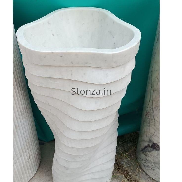 Tornato Marble Pedestal Washbasin