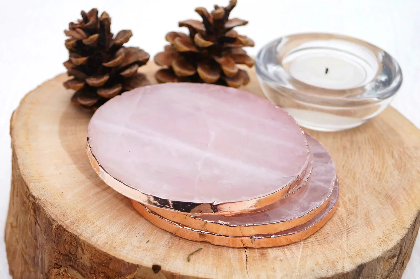 Rose Quartz Glow Coasters